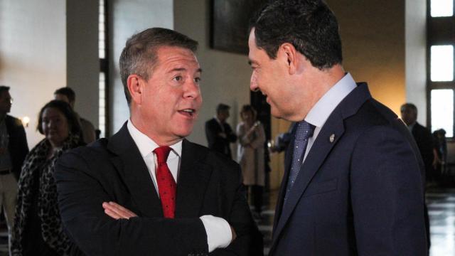 Emiliano García-Page y Juanma Moreno, este jueves en Dinamarca.