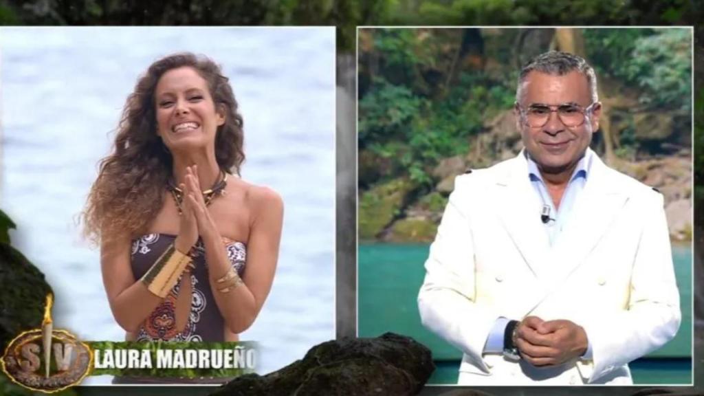 Jorge Javier Vázquez conecta con Laura Madrueño en 'Supervivientes'.