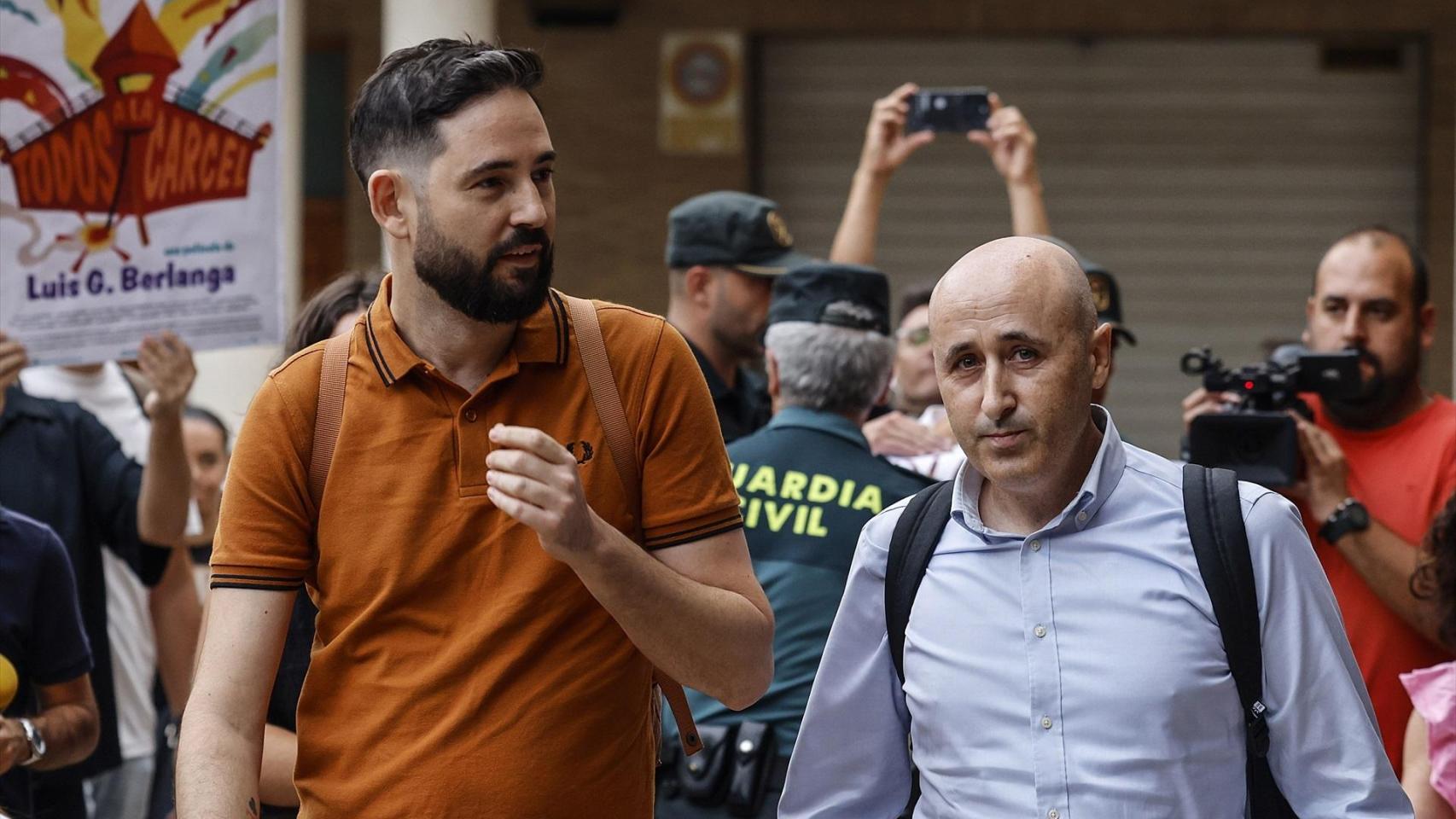 Miguel Polo, a su llegada este viernes a los juzgados de Catarroja. Rober Solsona / EP