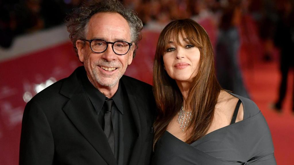 Tim Burton y Monica Bellucci en una imagen de archivo.