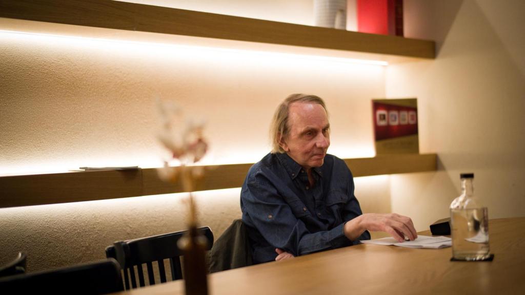 Houellebecq en su entrevista con El Cultural. Foto: Javier Carbajal