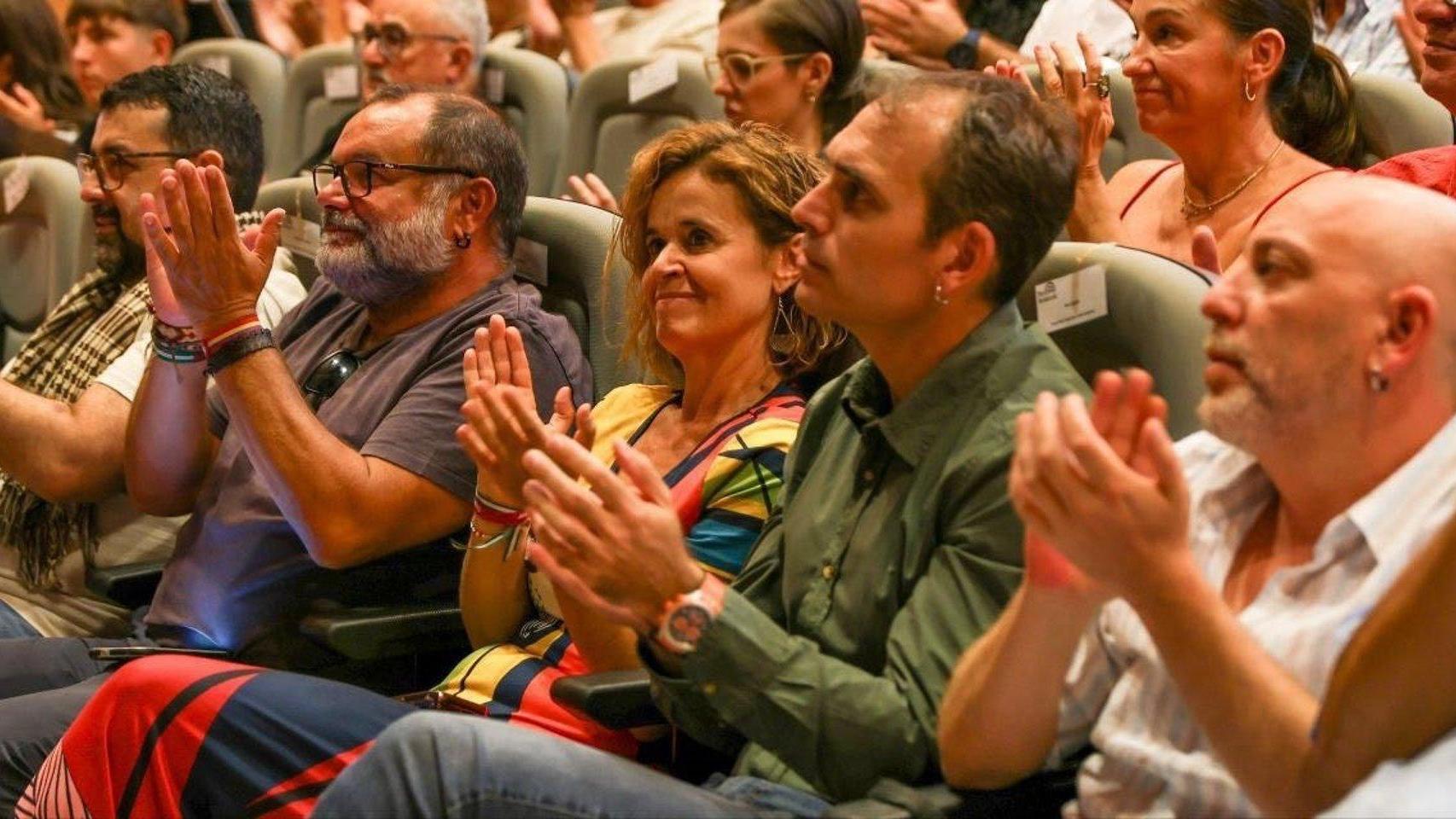 Miembros de la confluencia Por Andalucía durante su presentación.