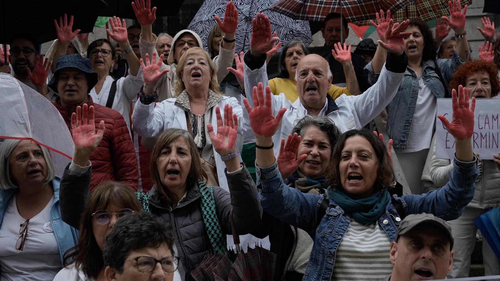 Imagen de la protesta.