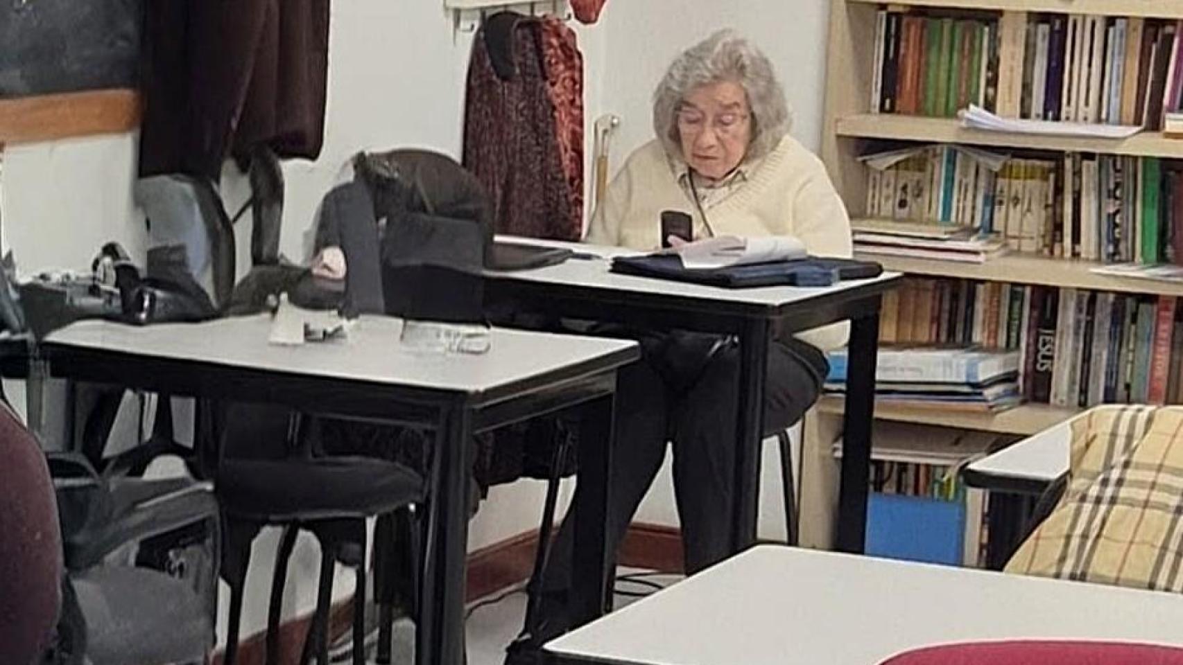 Imagen de una alumna de A Coruña.