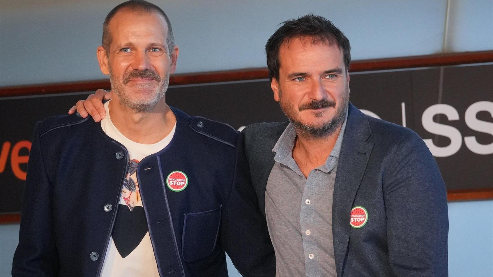 José Mari Goenaga y Aitor Arregi presentan 'Maspalomas' en San Sebastián. Foto: Unanue / Europa Press