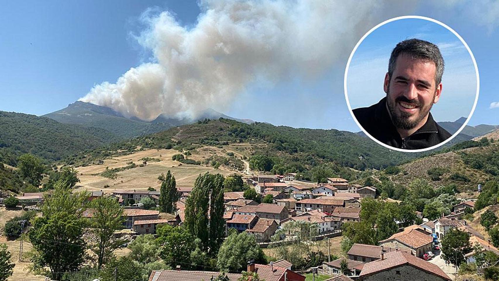 Jorge Ibáñez, alcalde de Cervera de Pisuerga y el incendio de Resoba