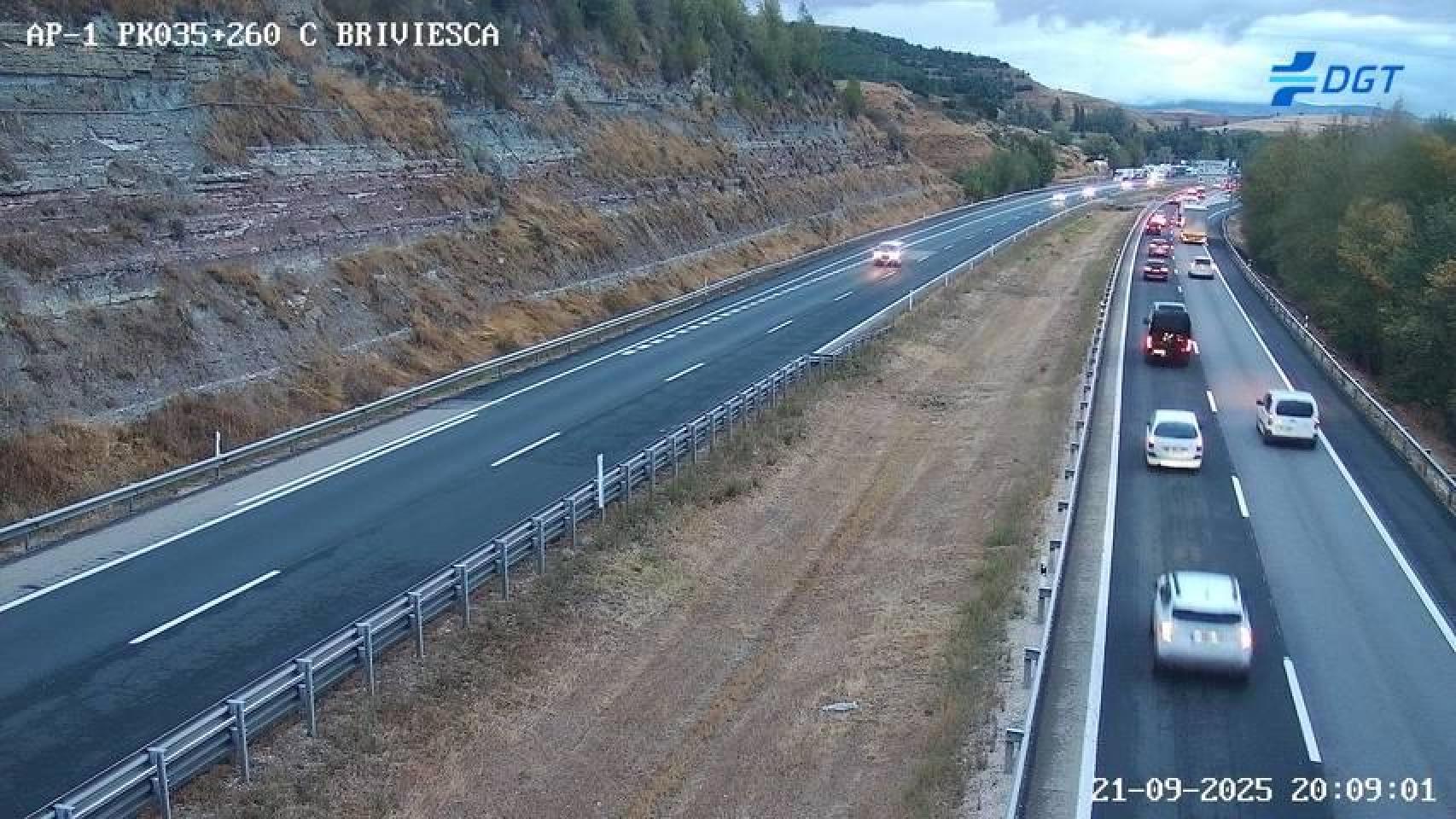 Imagen del final de la retención en la AP-1.