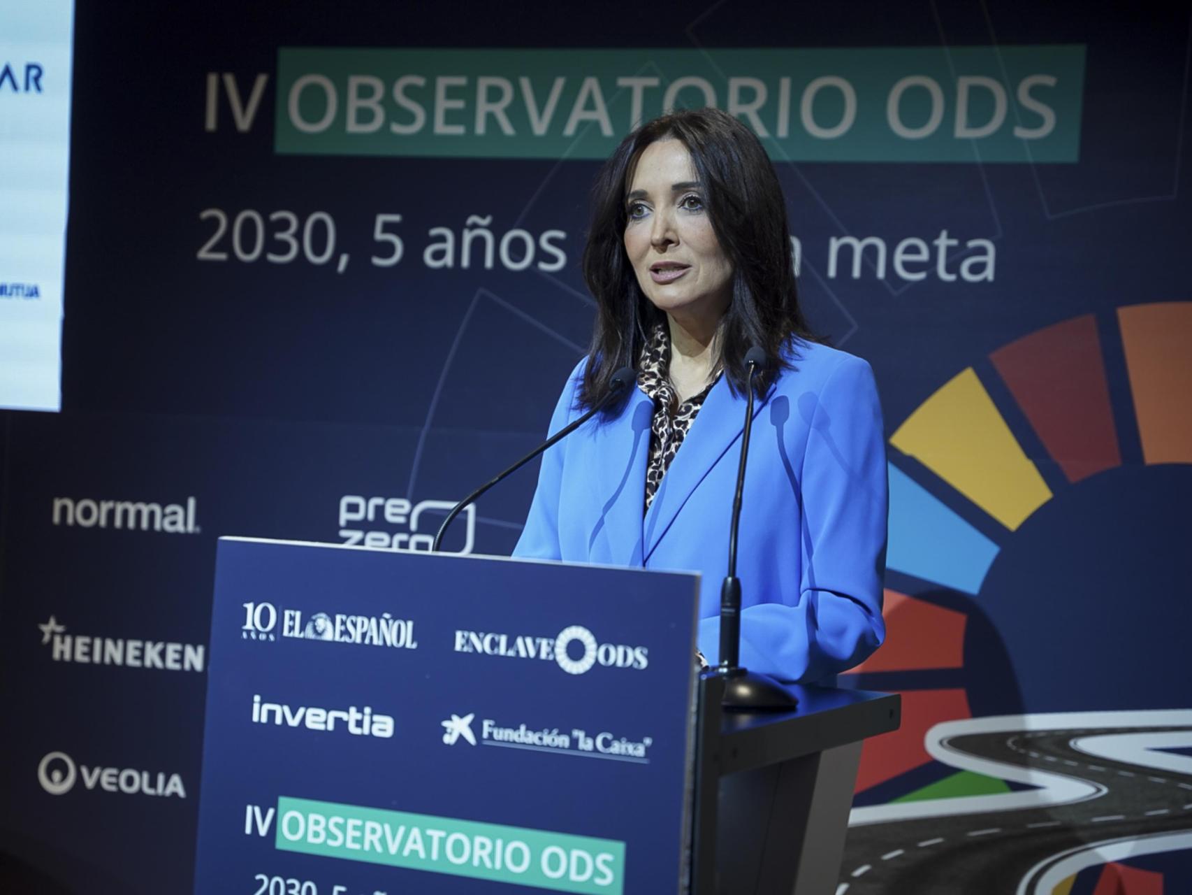 Cruz Sánchez de Lara, editora de ENCLAVE ODS, da el pistoletazo de salida al IV Observatorio de los ODS