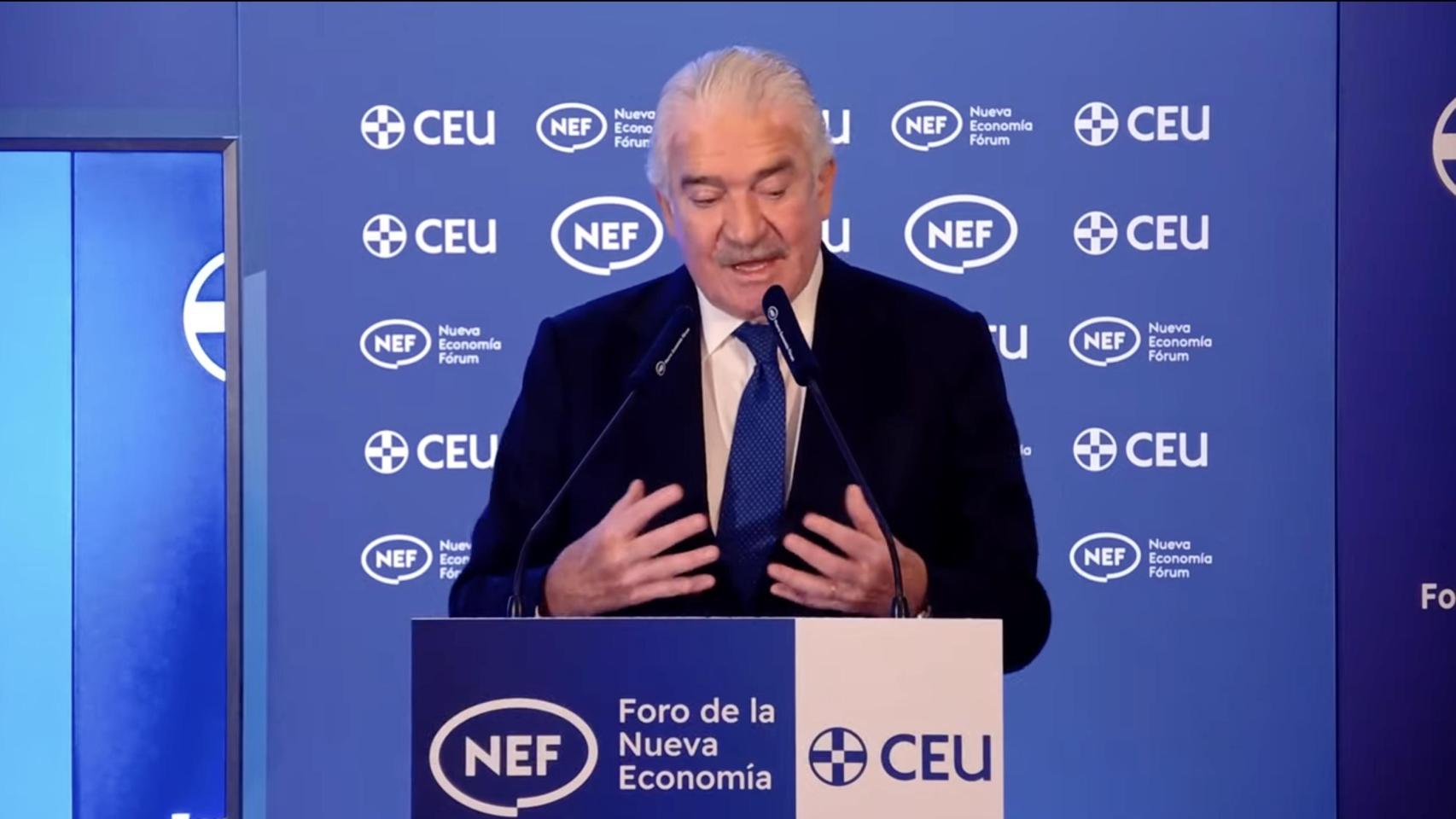 José Bogas, consejero delegado de Endesa, en su participación en un desayuno informativo organizado por Foro de la Nueva Economía.