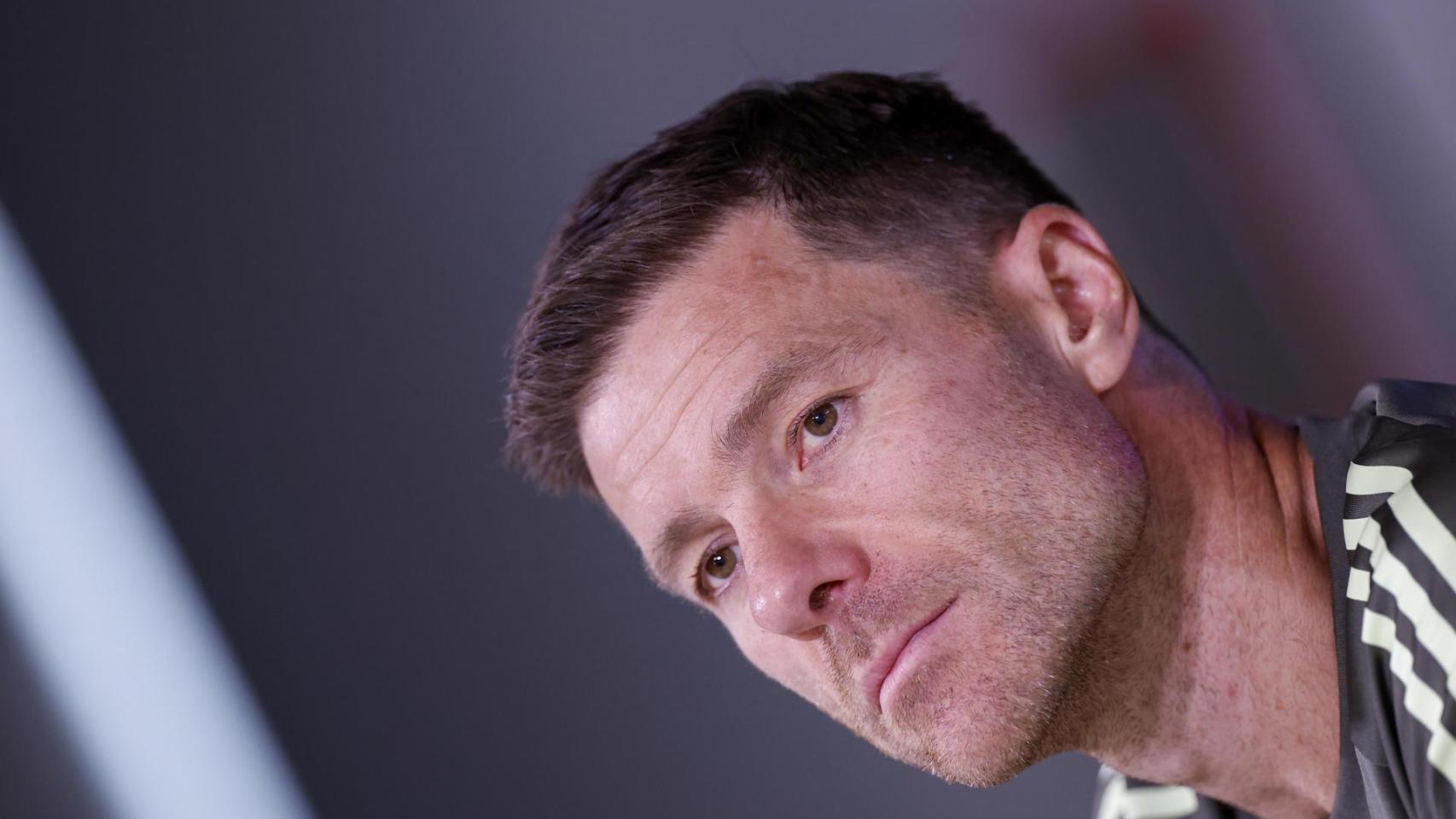 Xabi Alonso, en rueda de prensa