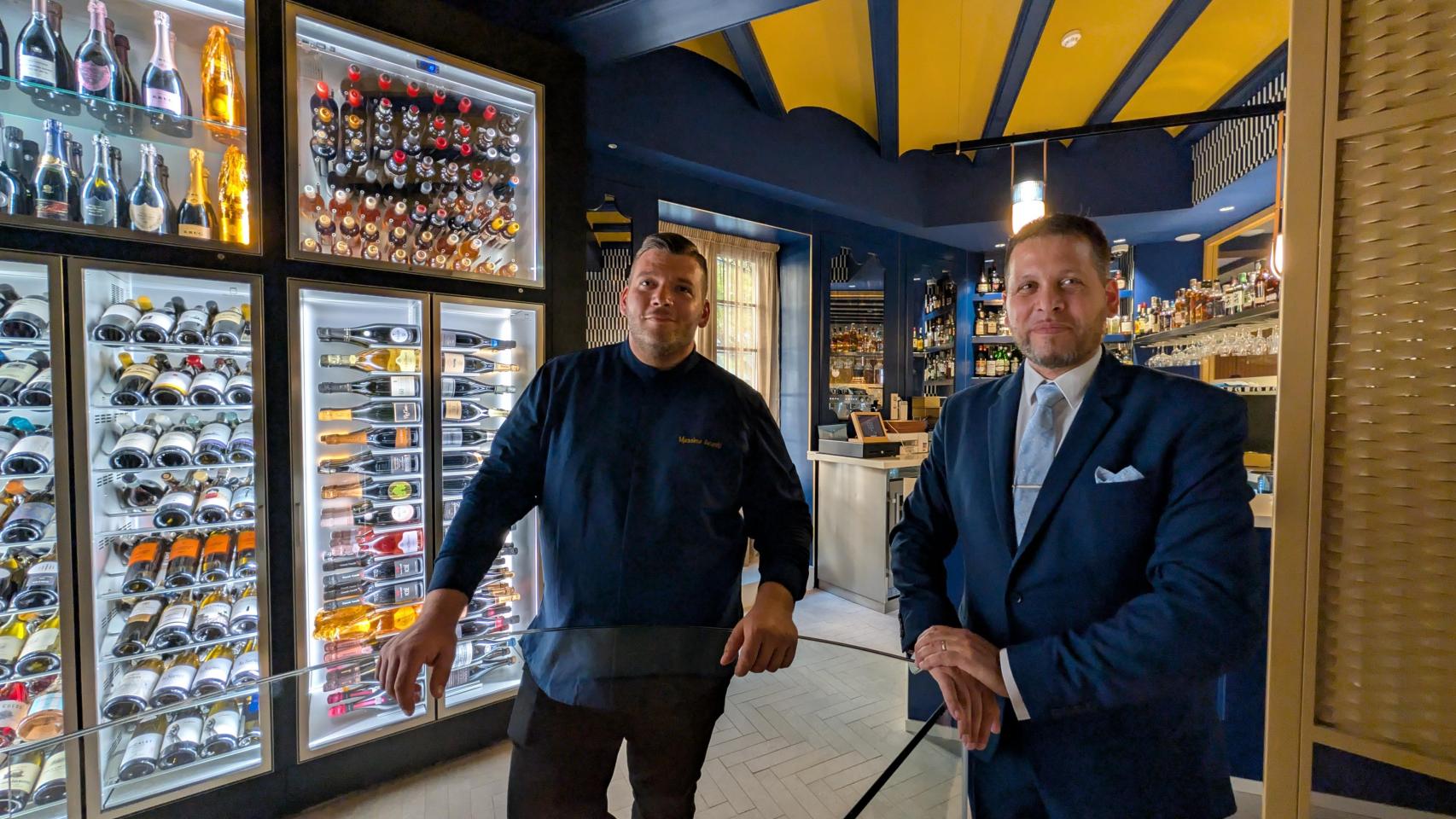 Massimo Arienti y Giovanni Mastromarino, en su nuevo restaurante.