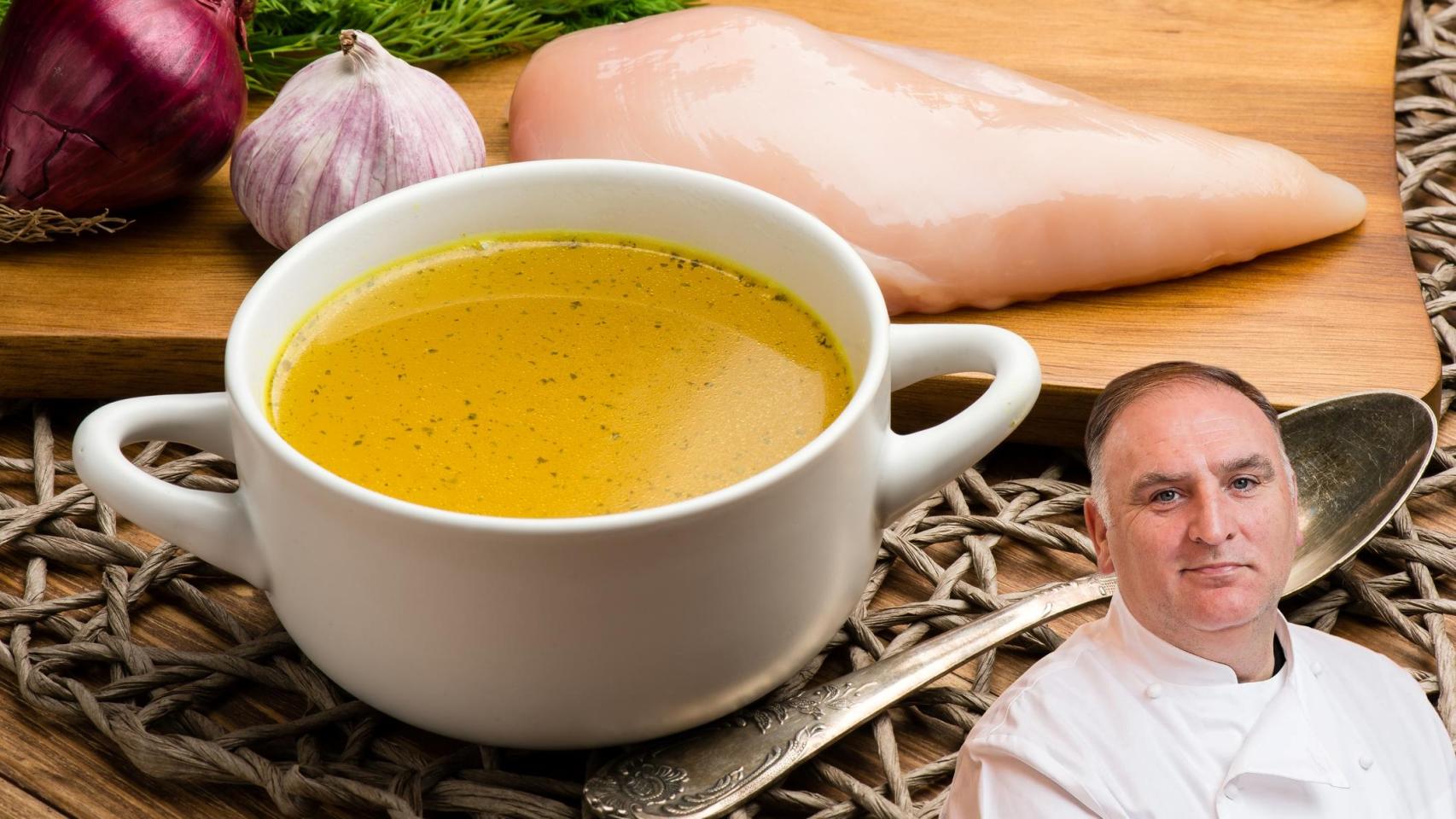 José Andrés en un montaje de El Español