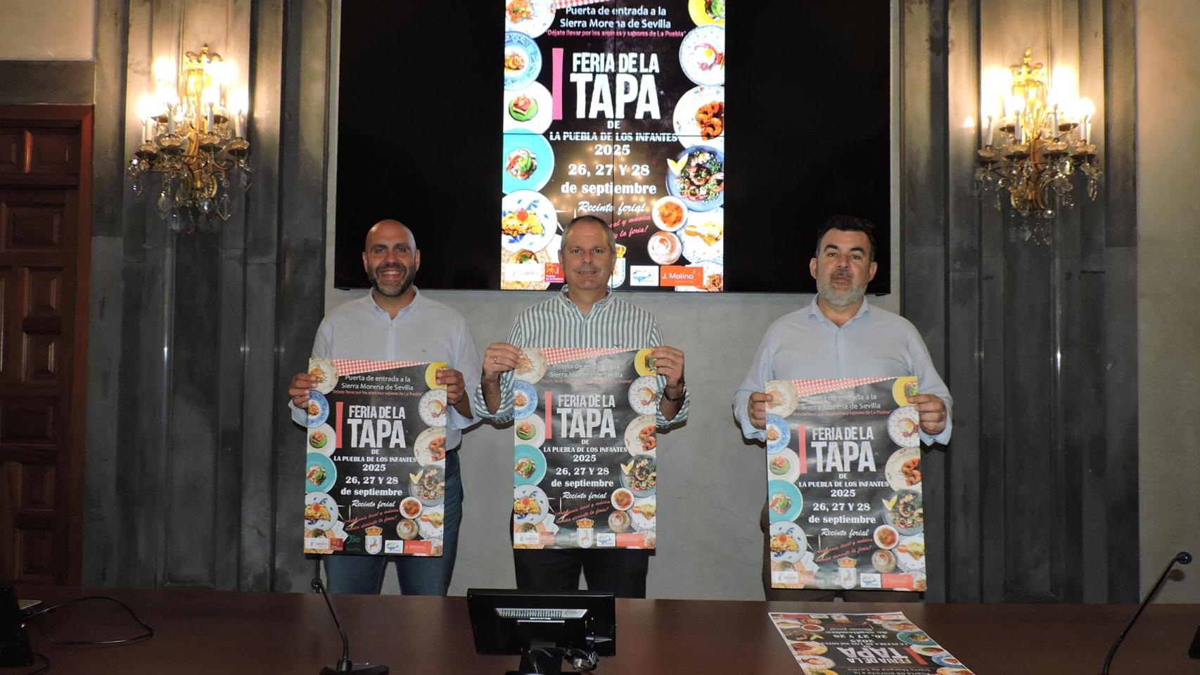Presentación del cartel de la Feria de la Tapa de La Puebla de los Infantes.