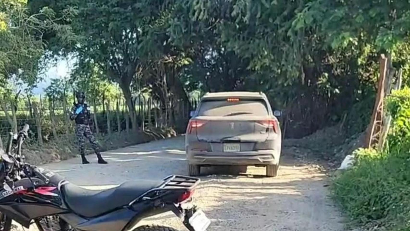 Vehículo en el que encontraron a Antonio Jiménez López.