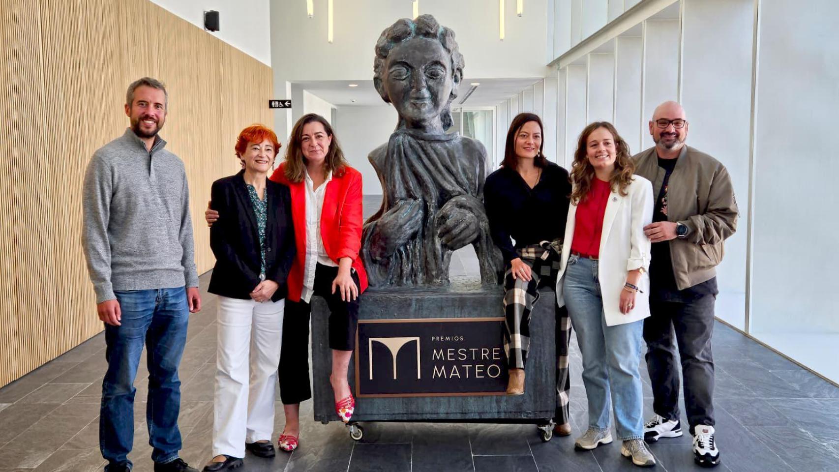 Rueda de prensa de presentación de la gala de los Mestre Mateo en Lugo.