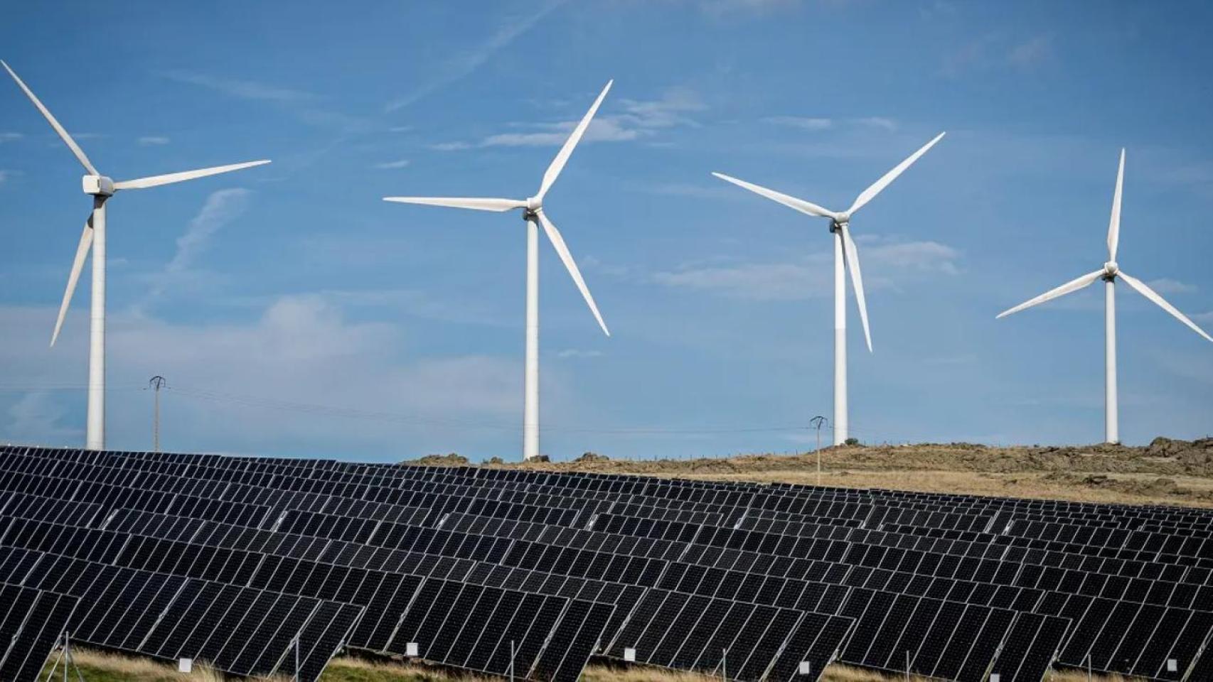 Uno de los parques solares instalados en Aragón.