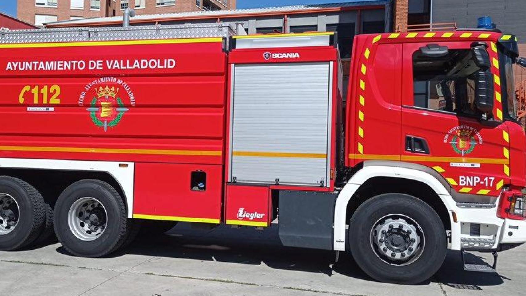 Imagen de archivo de un camión de los Bomberos de Valladolid
