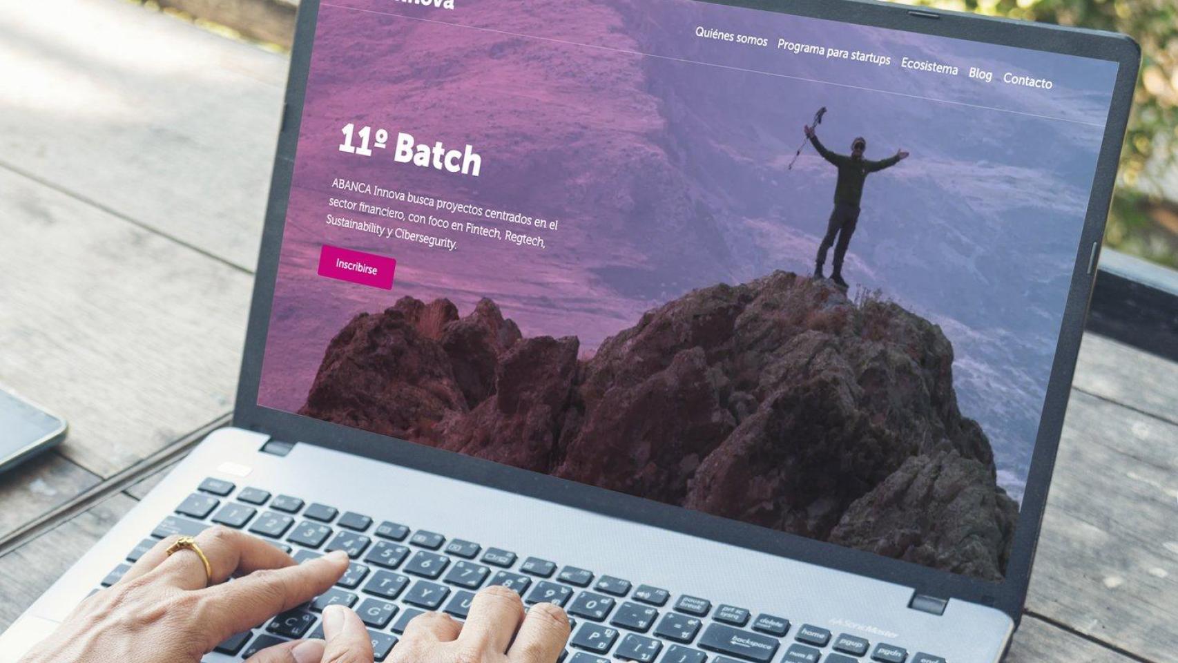 Imagen de la plataforma de acceso al programa.