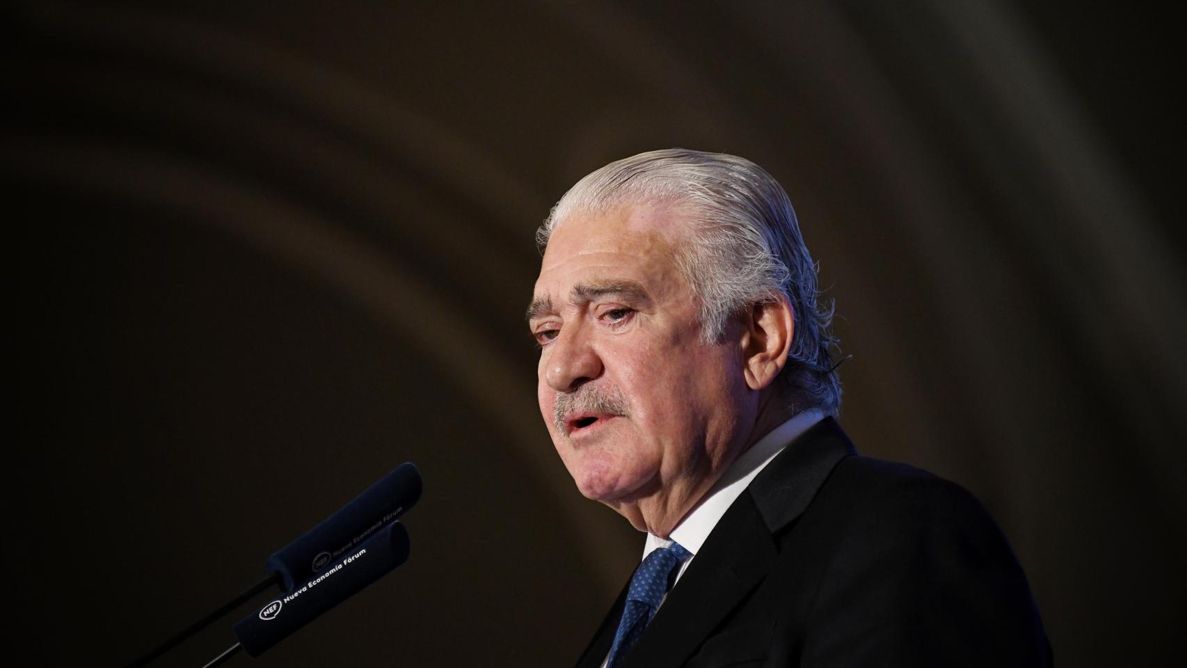 El consejero delegado de Endesa, José Bogas, durante un desayuno informativo de Nueva Economía Fórum este lunes.