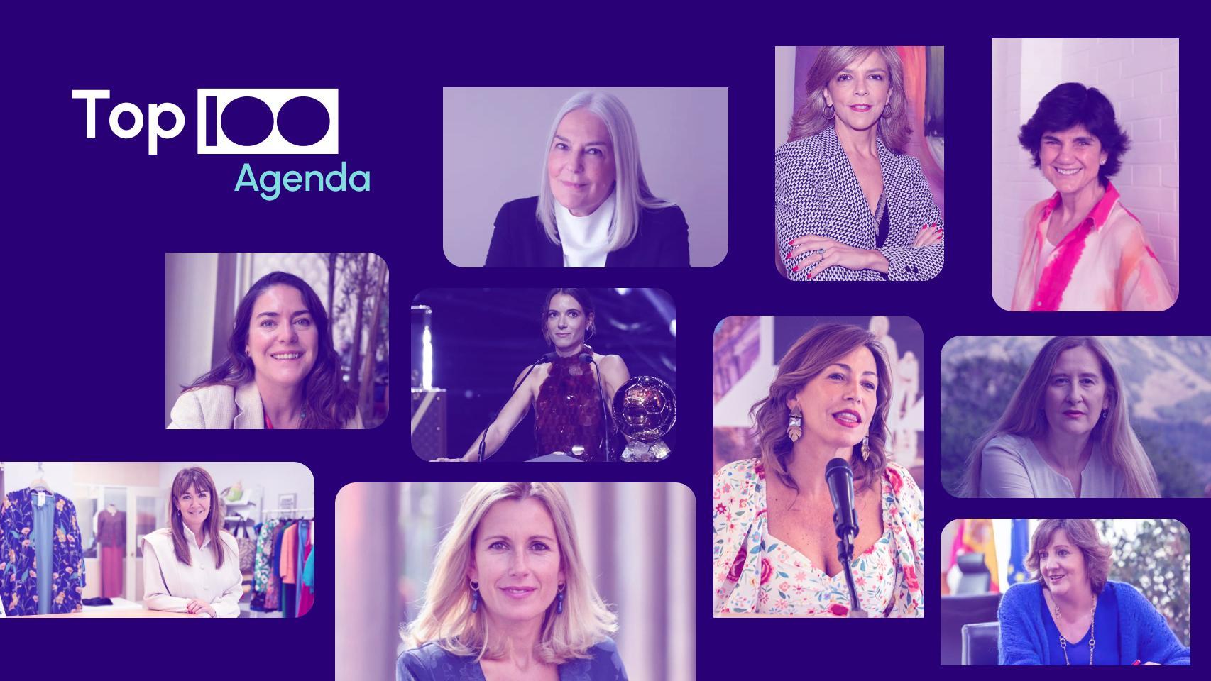 Montaje de la agenda semanal de 'Las Top 100'