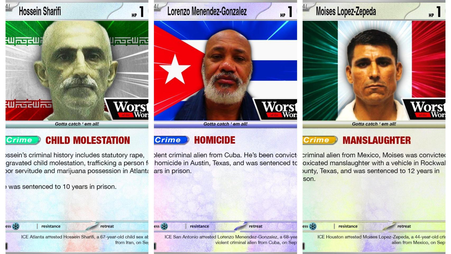 Algunos de los rostros divulgados por la agencia.