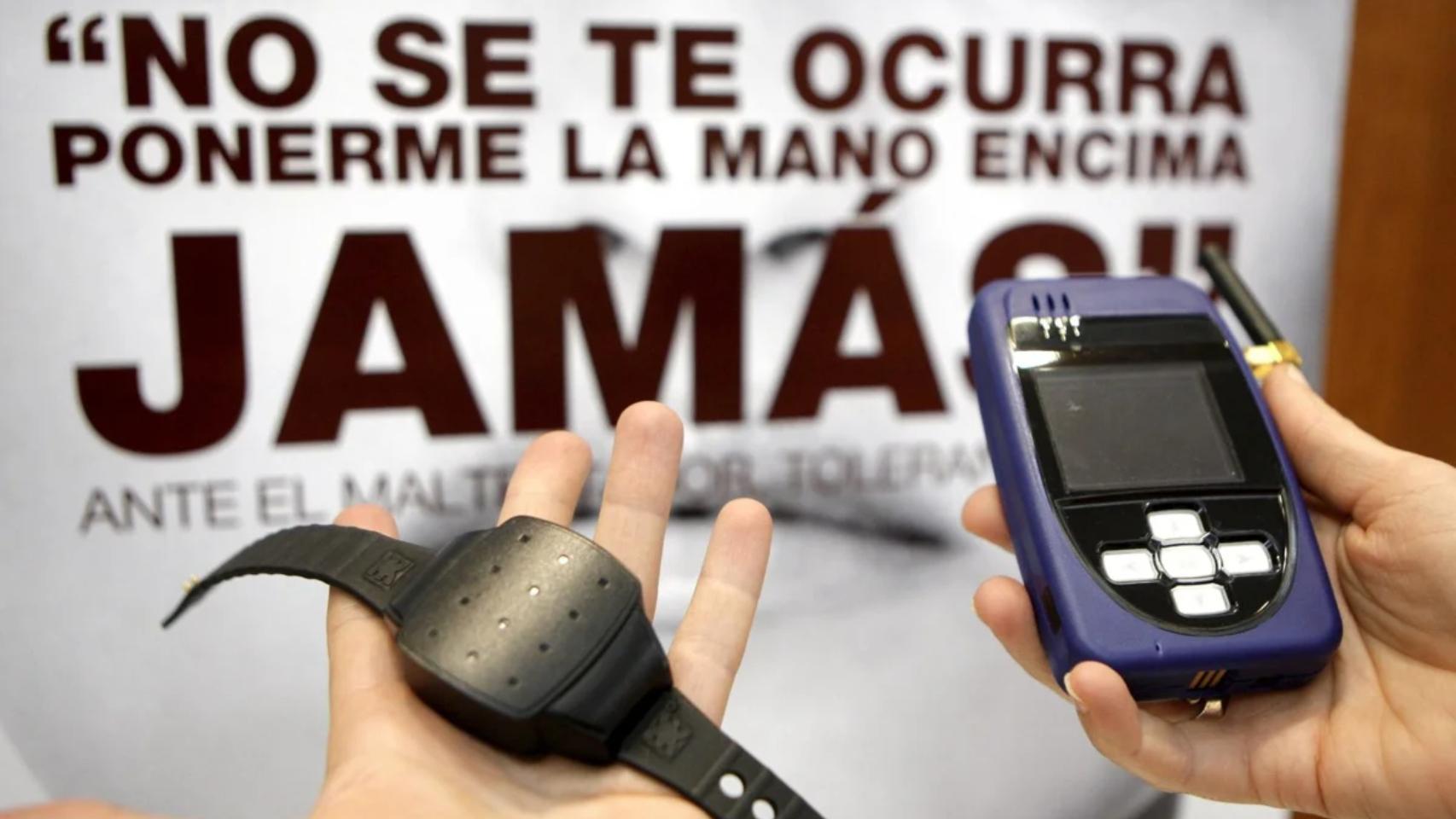 Imagen de archivo de una pulsera telemática que se utiliza en casos de violencia de género.