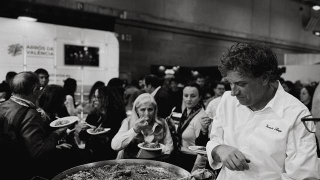 Vicente Rioja, durante su masterclass de arroces en Madrid Fusión.