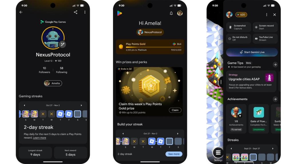 El nuevo perfil de Google Play