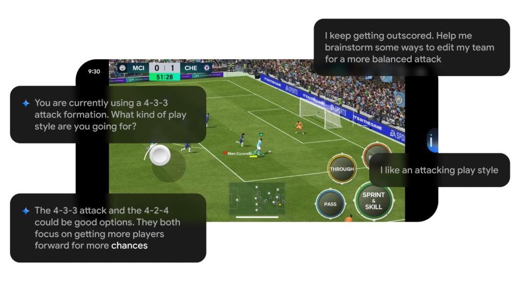 Gemini Live durante una partida