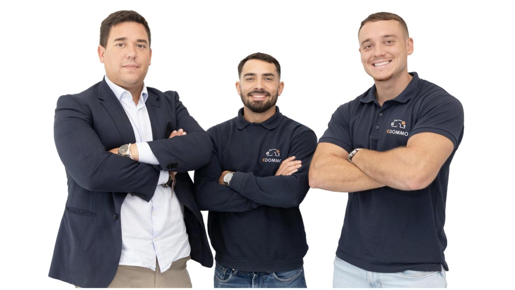 Edu García de los Ríos, Francisco Manuel López Usina y Pablo Juárez, los tres socios al mando de Edommo.