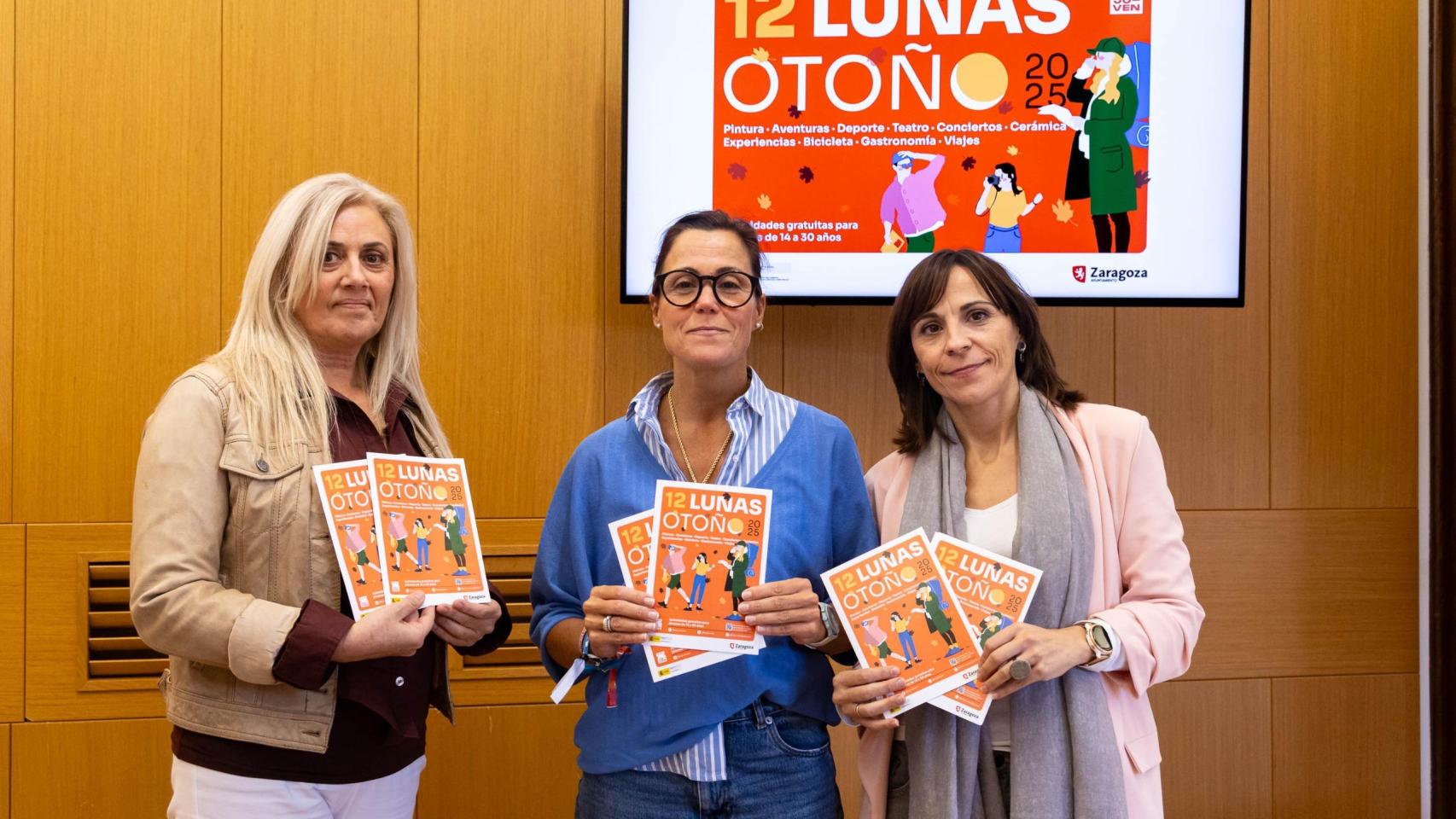 La concejal delegada de Juventud, en la presentación de la programación esta mañana.oza