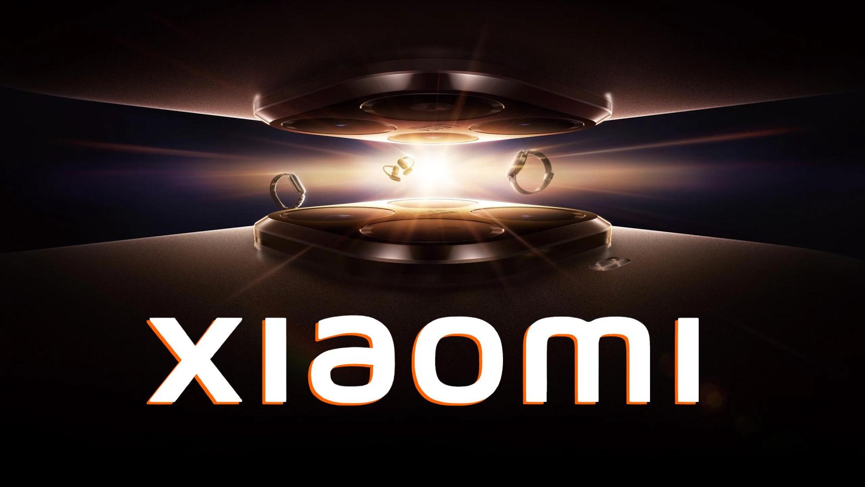 Fotomontaje con el logo de Xiaomi.