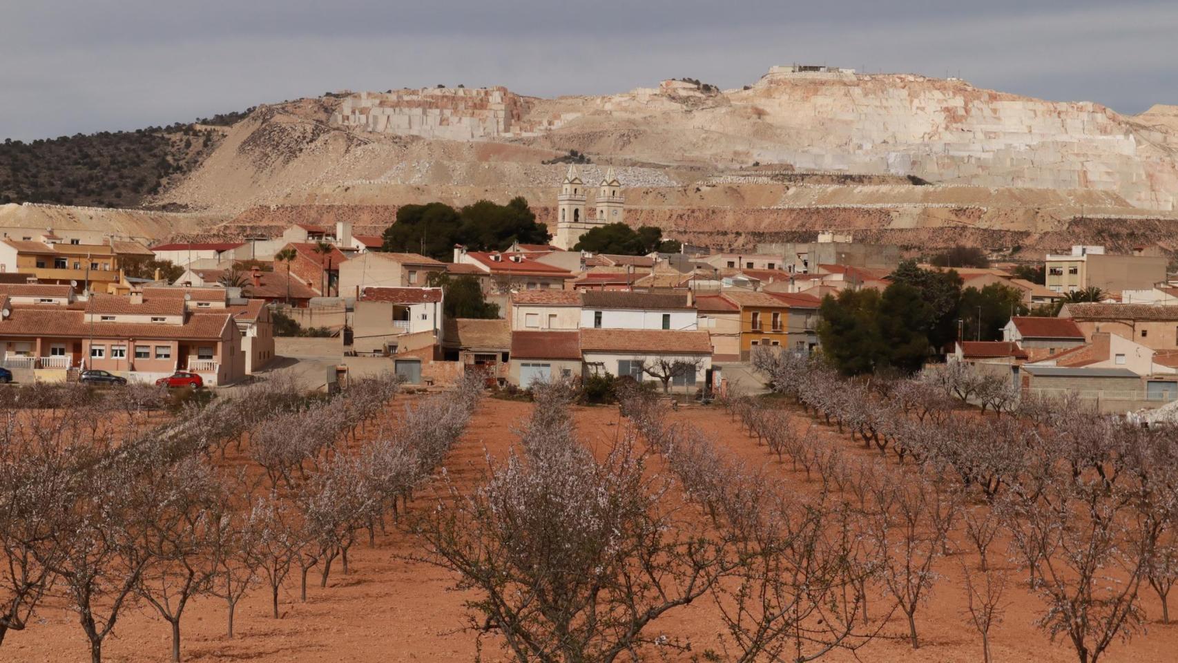 La localidad alicantina de Algueña.