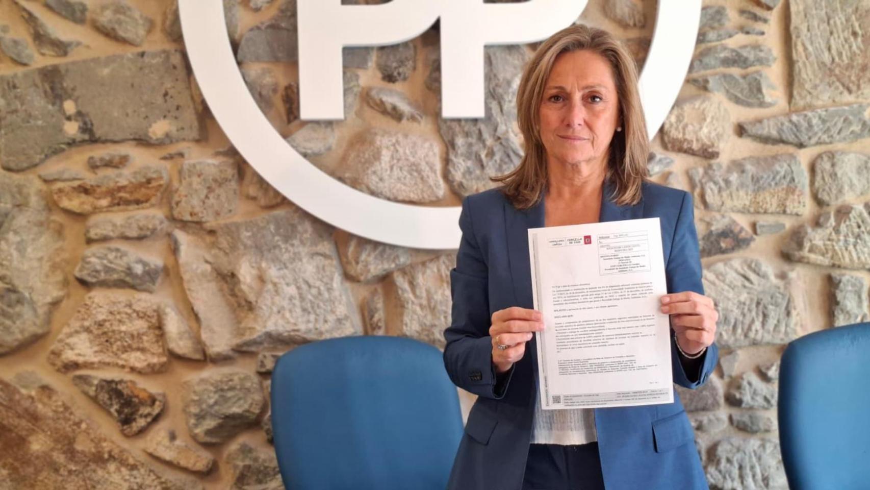 La presidenta del PP de Vigo, Luisa Sánchez.