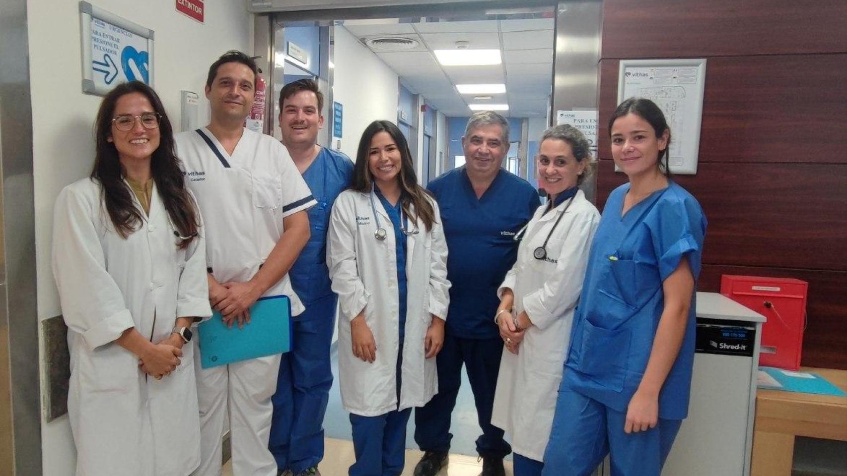 El Equipo del Servicio de Urgencias de Vithas Málaga.