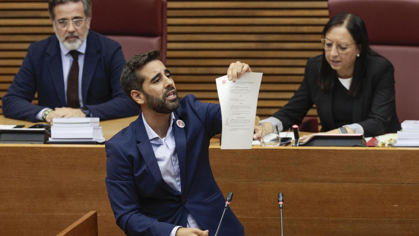 José Muñoz (PSPV) durante el Debate de Política General. EFE/ Kai Forsterling
