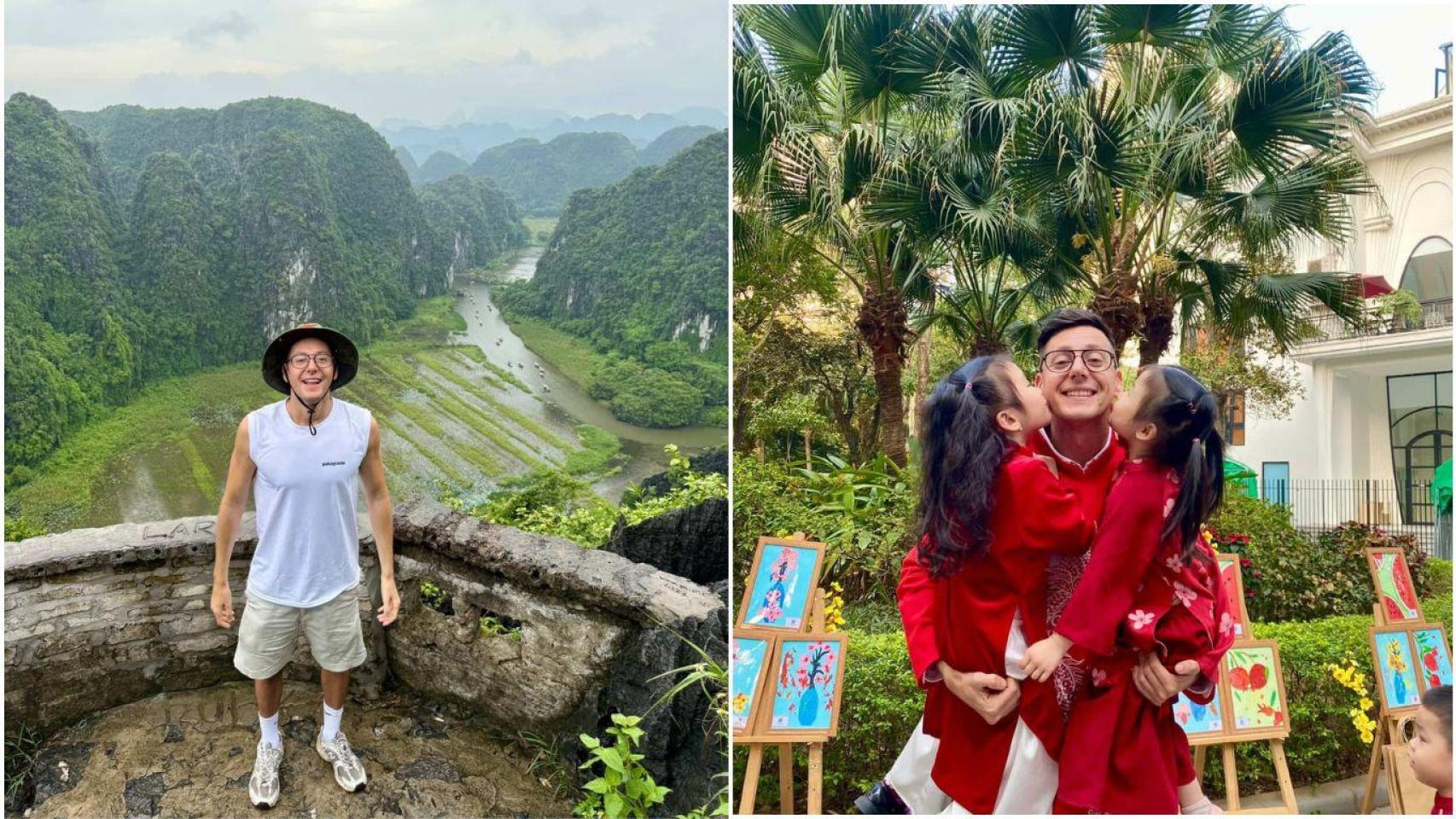 Fotomontaje de David, profesor español viviendo en Vietnam.