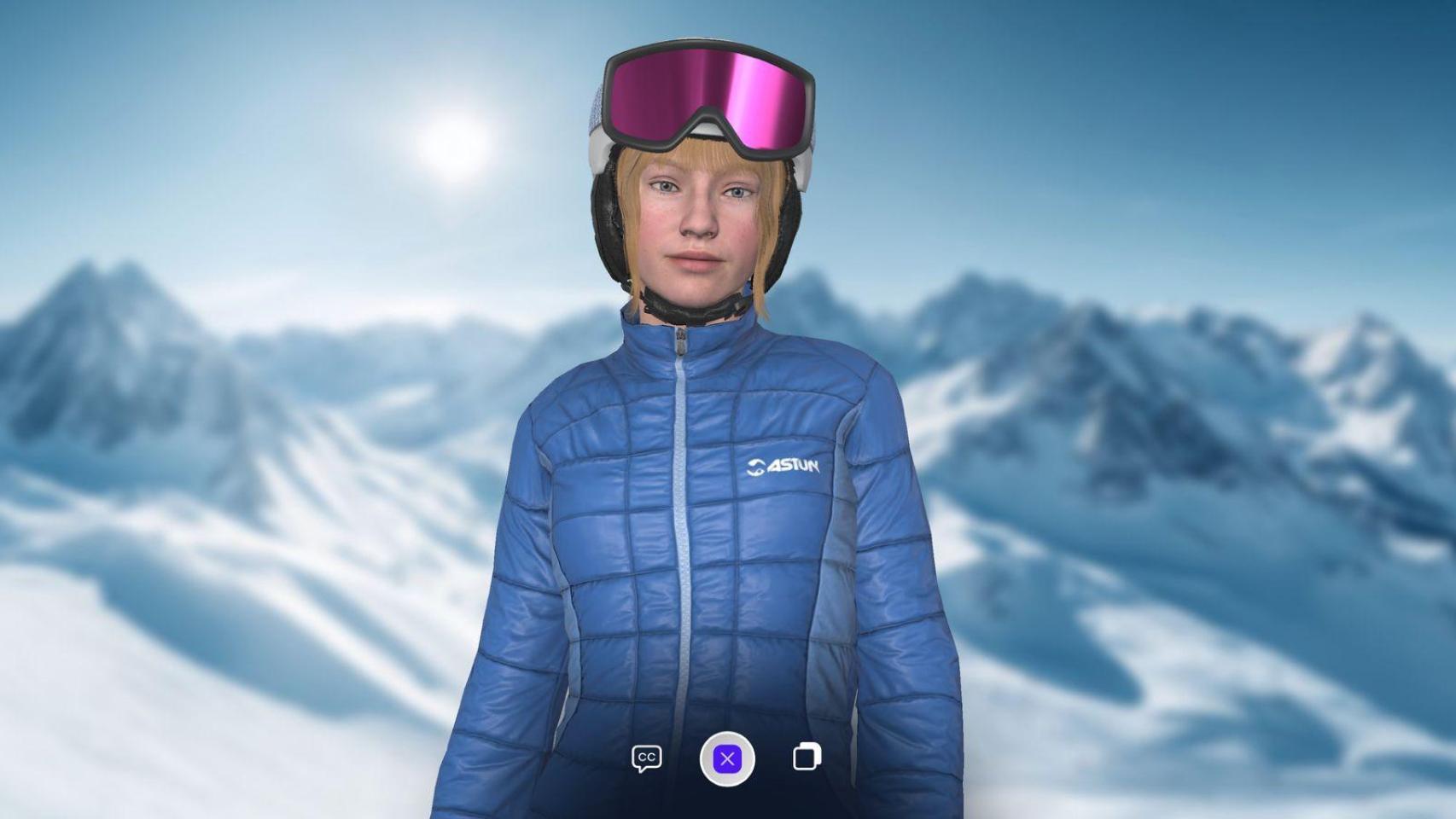 Avatar 3D de Astún, único en el sector de la nieve.