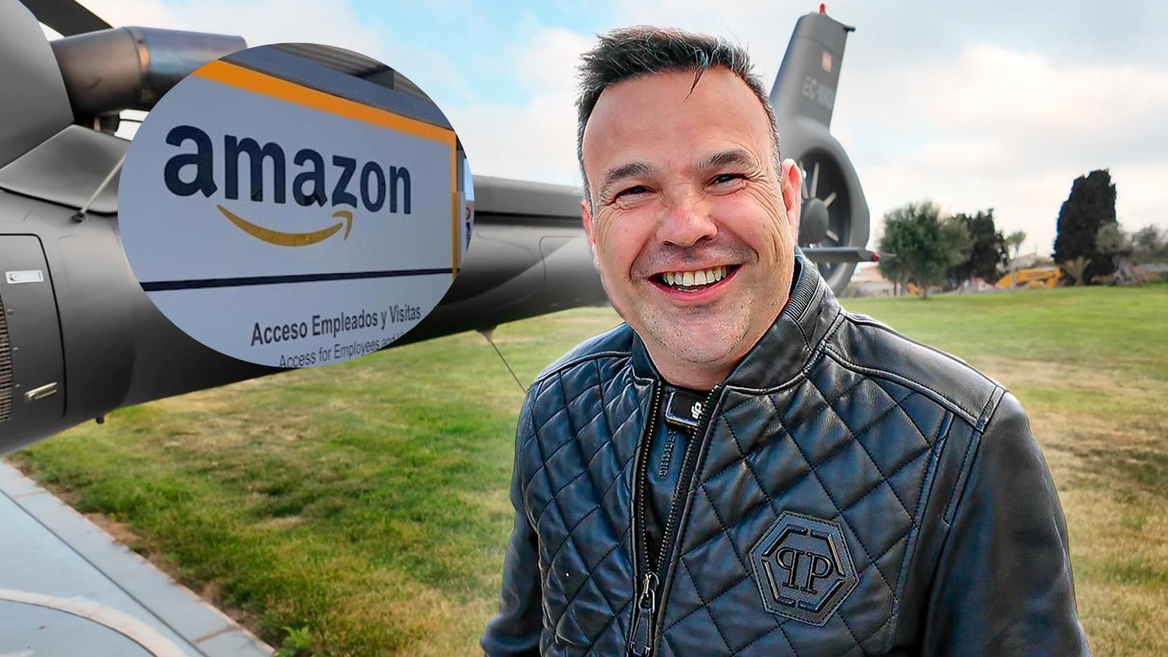 Montaje de José Elías con el logo de Amazon.
