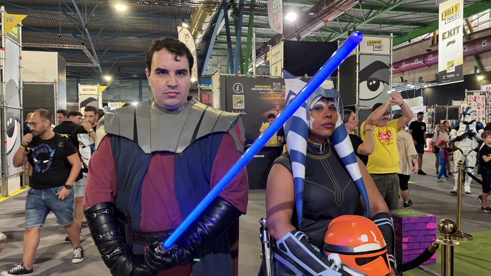 Ana y Adrián, fans de la Comic-Con de Málaga.