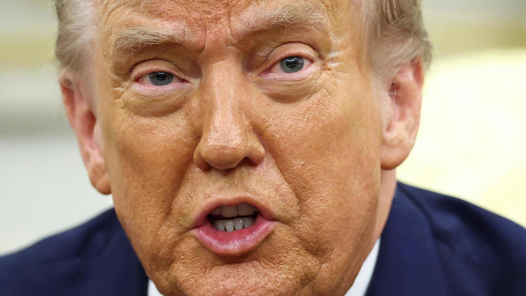 El presidente de EEUU, Donald Trump, este jueves en la Casa Blanca