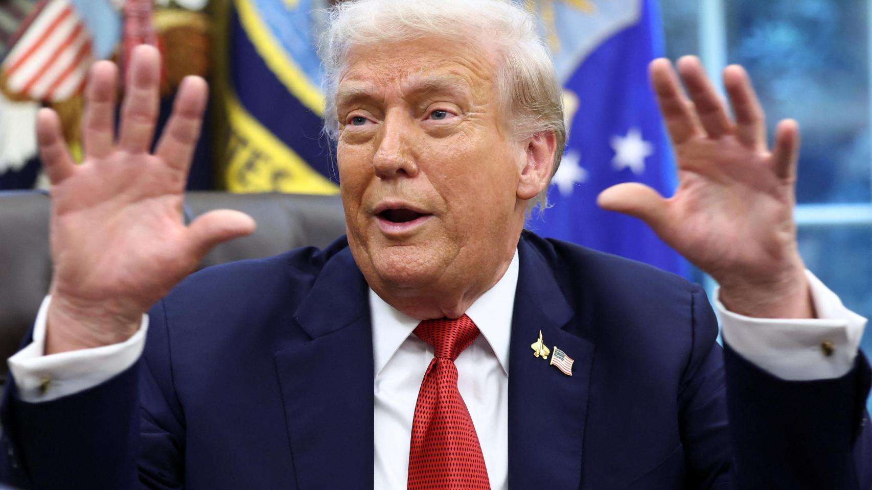 El presidente de EEUU, Donald Trump, este jueves en la Casa Blanca