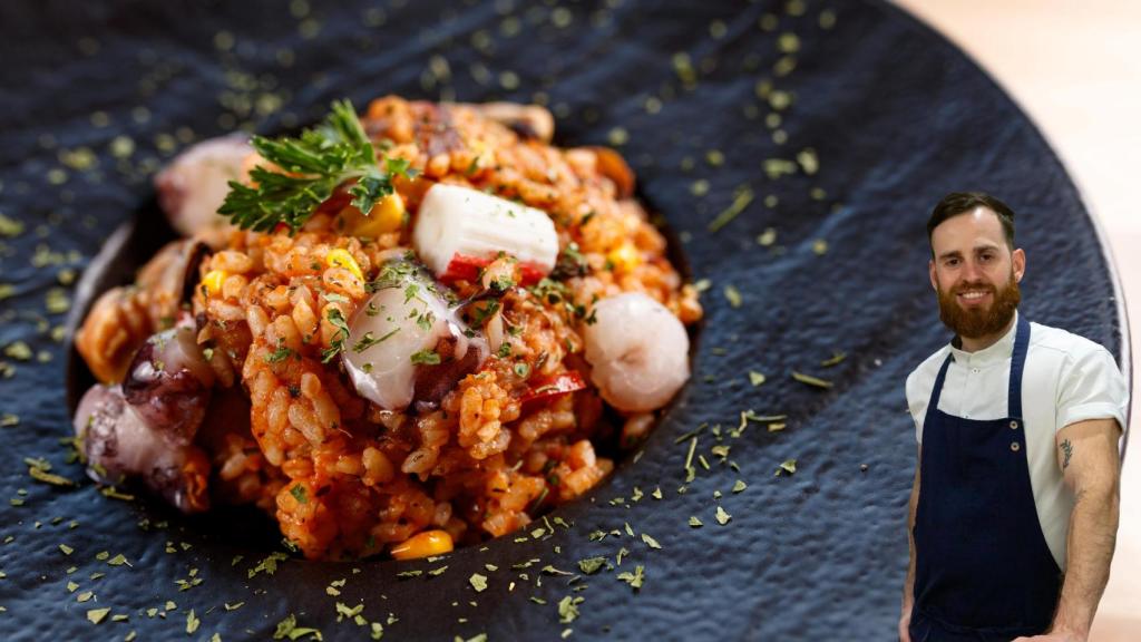 El chef Alfredo Vozmediano en un montaje de El Español