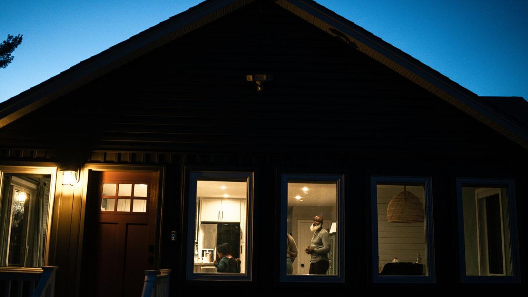 Una casa bien iluminada.