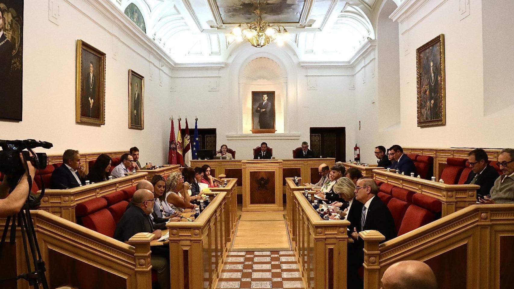 Pleno municipal del Ayuntamiento de Toledo de este viernes.