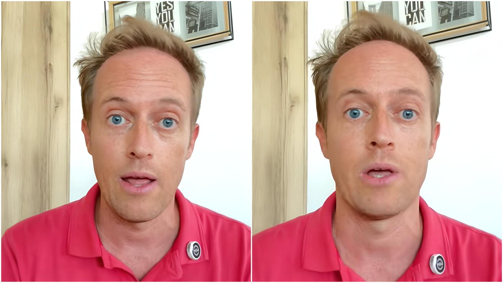 David Canales Cerdá, empresario y creador de contenido; la foto muestra al empresario que relata el caso, no al trabajador en baja.