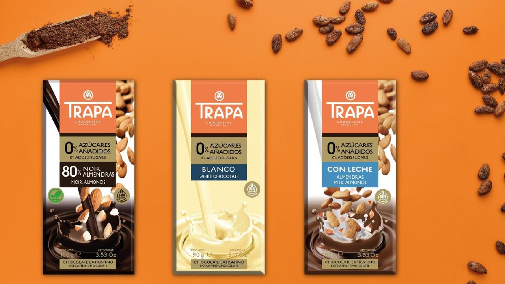 Los tres chocolates de Trapa que entran en dos nuevos supermercados