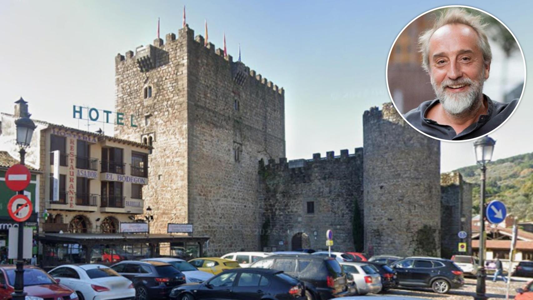 Arenas de San Pedro junto a una imagen del actor Gonzalo de Castro