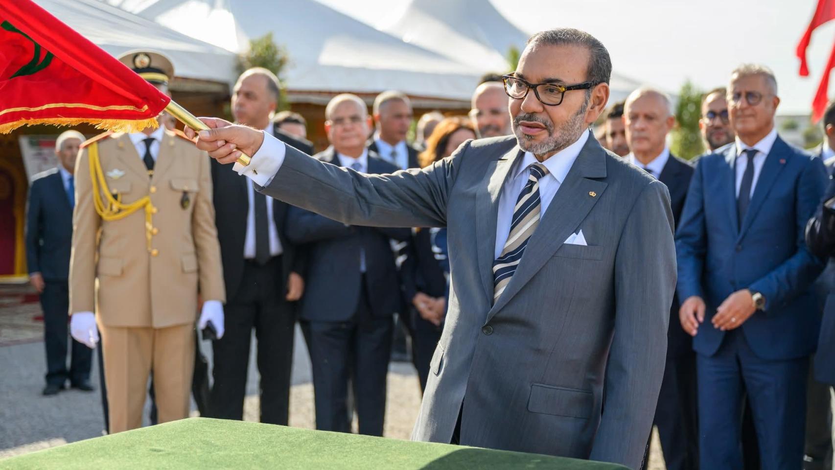 El rey de Marruecos, Mohamed VI, el miércoles en Casablanca tras regresar de Francia, donde  pasó una revisión médica.