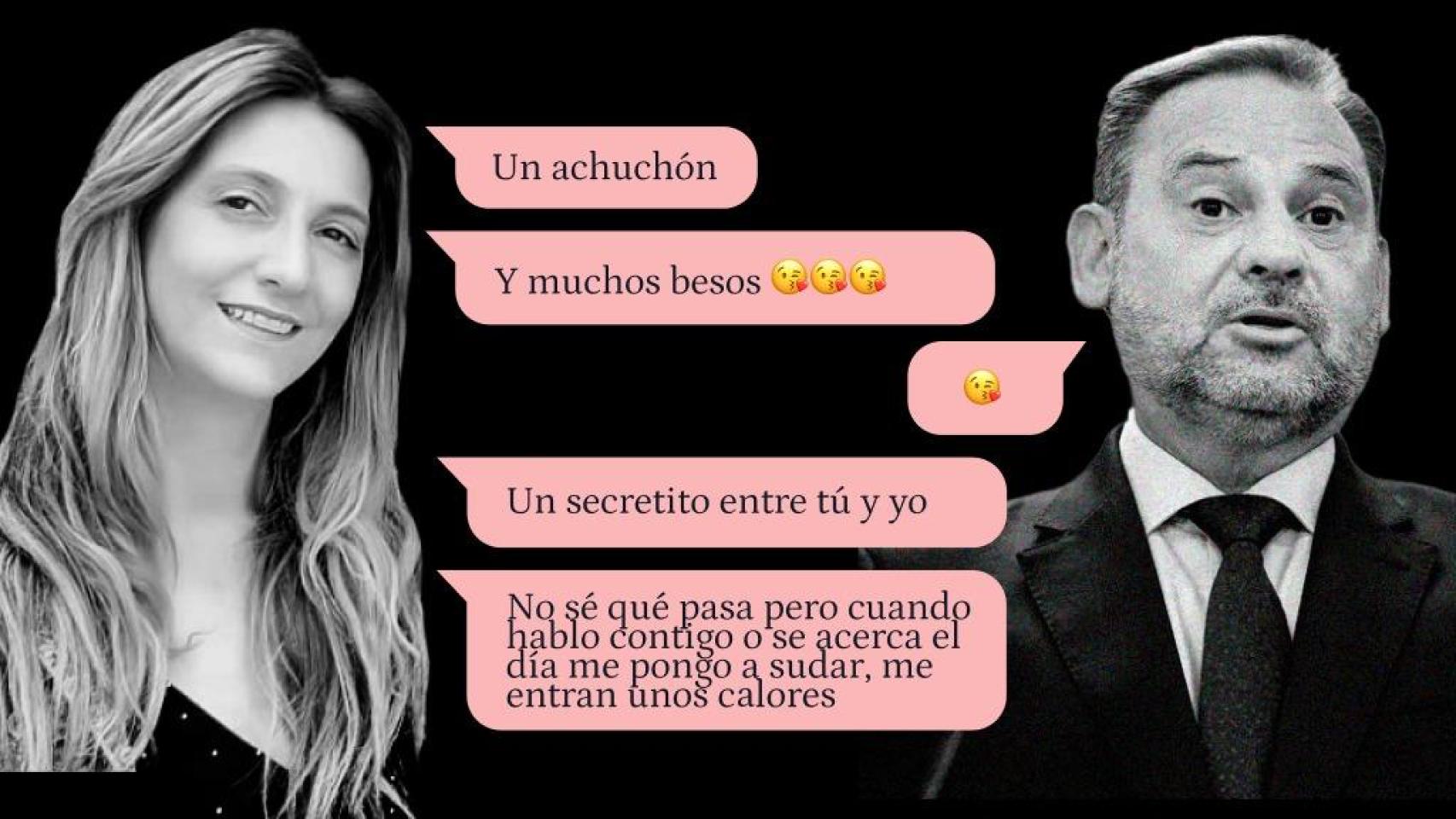 Mensajes de WhatsApp entre Ábalos y Claudia Montes.